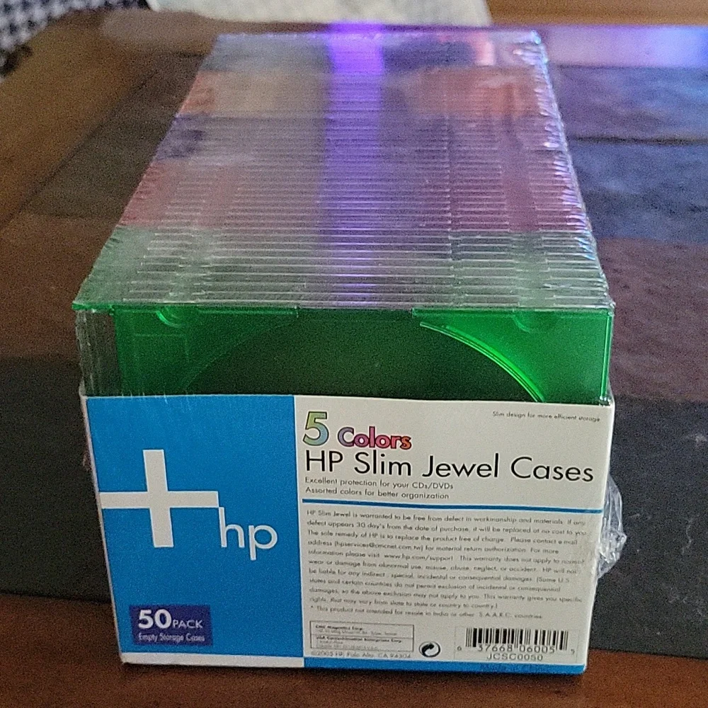 50 Pack HP Slim jewel cases